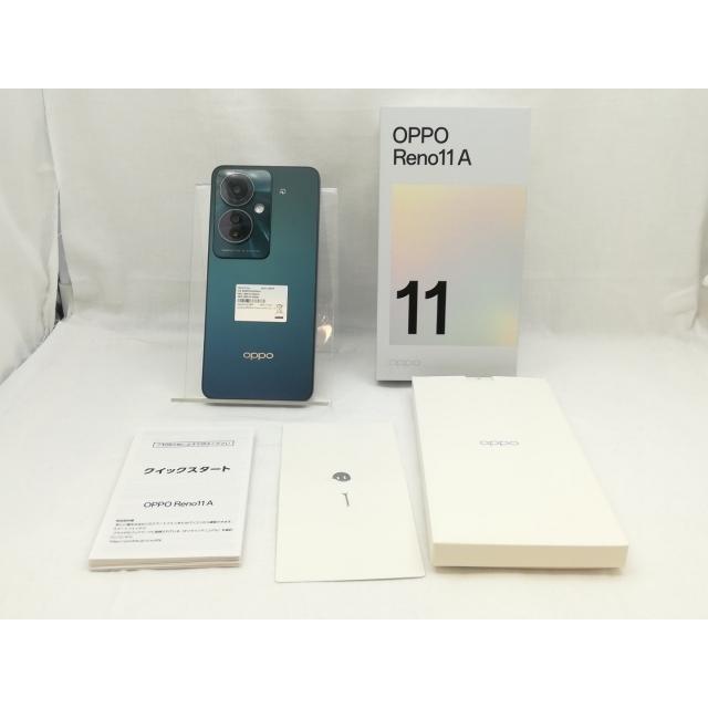 中古】Oppo ymobile 【SIMフリー】 OPPO Reno11 A ダークグリーン 8GB
