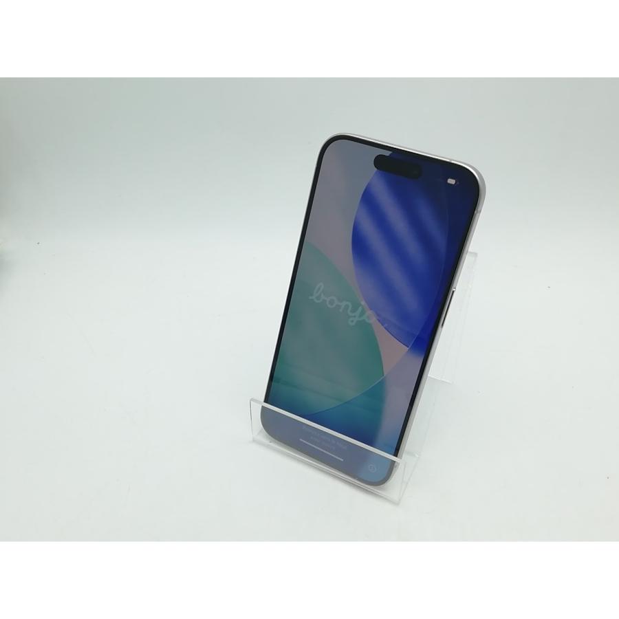 【中古】Apple SoftBank 【SIMフリー】 iPhone 15 Pro 256GB ホワイトチタニウム MTUD3J/A【柏】保証期間１ヶ月【ランクC】の画像