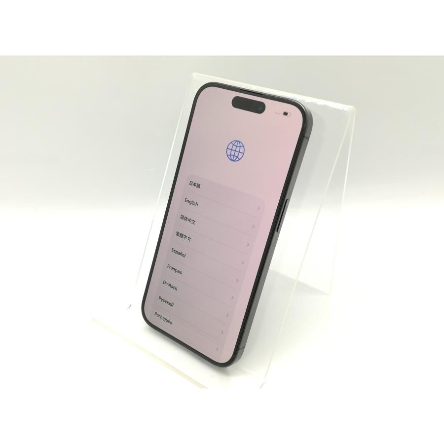 【中古】Apple au 【SIMフリー】 iPhone 15 Pro 512GB ブラックチタニウム MTUH3J/A【秋葉4号】保証期間１ヶ月【ランクA】の画像