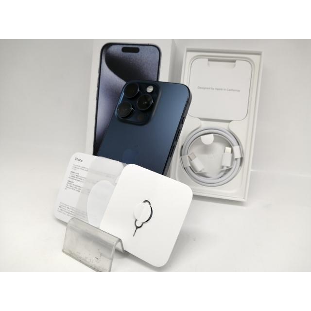 【中古】Apple 国内版 【SIMフリー】 iPhone 15 Pro 512GB ブルーチタニウム MTUL3J/A【秋葉本店】保証期間１ヶ月【ランクA】の画像
