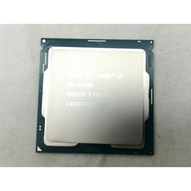 中古品　Intel core i7 9700k CPUのみ 中古】Intel Core i7-9700K (3.6GHz/TB:4.9GHz/SRG15/R0) BOX LGA1151