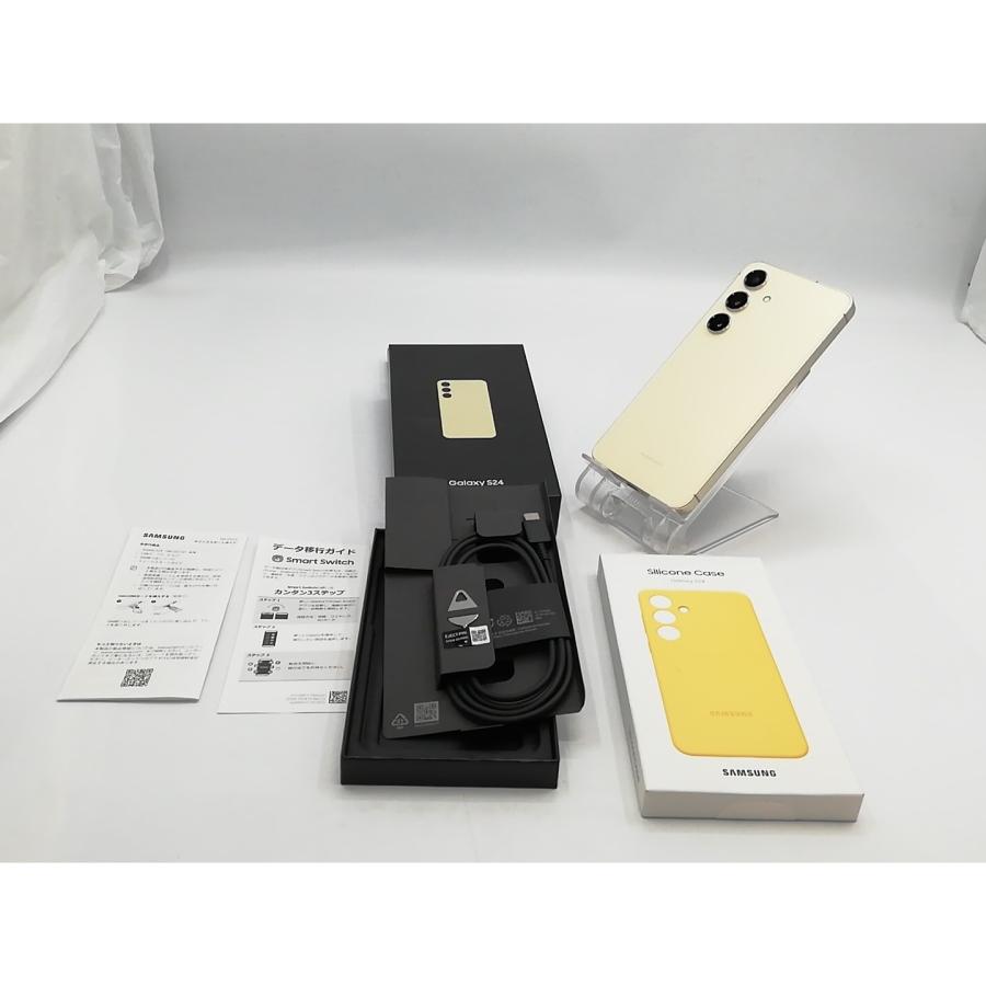 中古】SAMSUNG 国内版 【SIMフリー】 Galaxy S24 アンバーイエロー 8GB