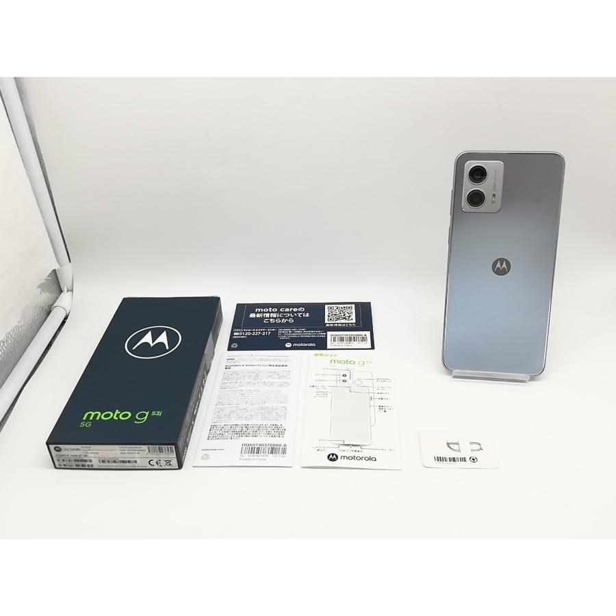 中古】MOTOROLA 国内版 【SIMフリー】 moto g53j アークティック
