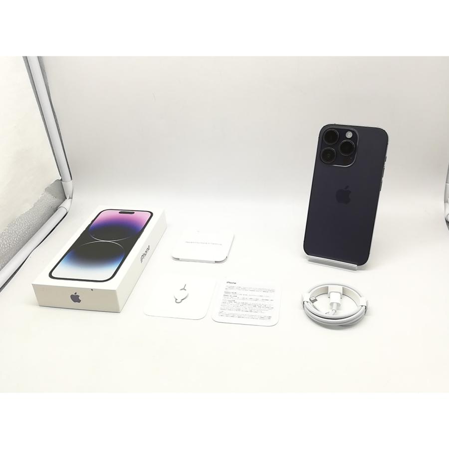 中古】Apple 国内版 【SIMフリー】 iPhone 14 Pro 128GB ディープ