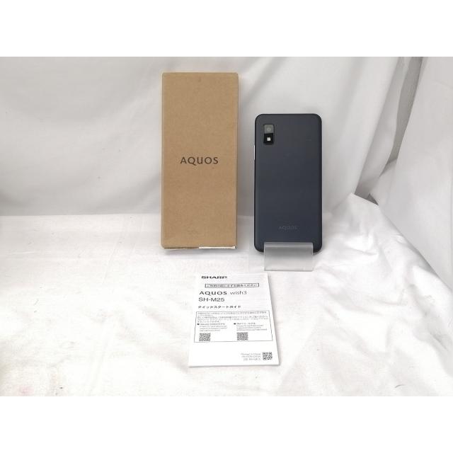 中古】SHARP 楽天モバイル 【SIMフリー】 AQUOS wish3 ブラック 4GB