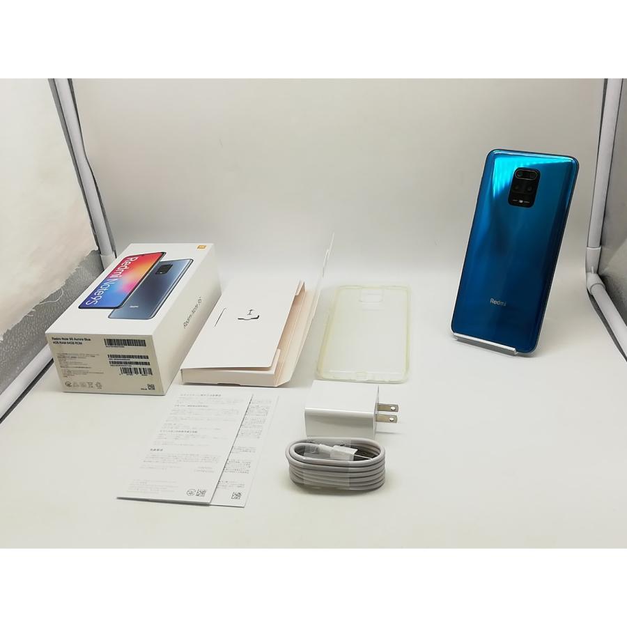 中古】Xiaomi 国内版 【SIMフリー】 Redmi Note 9S オーロラブルー 4GB
