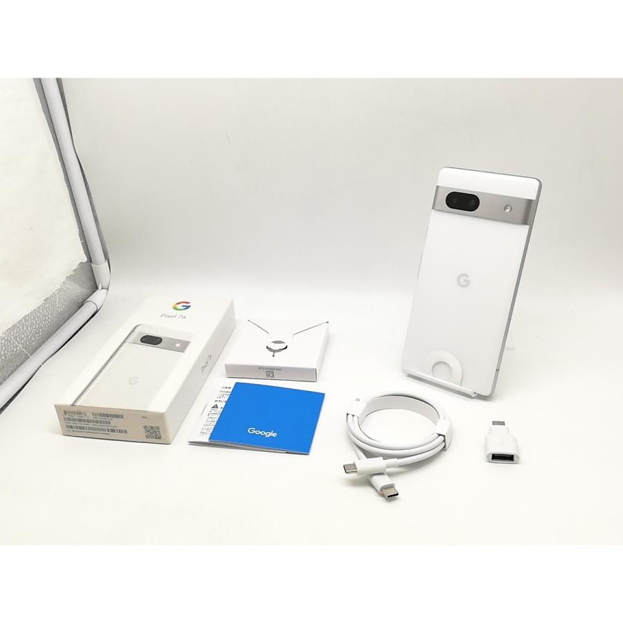 中古】Google docomo 【SIMフリー】 Pixel 7a スノー 8GB 128GB G82U8