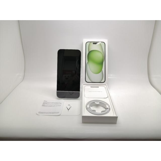 【中古】Apple 国内版 【SIMフリー】 iPhone 15 Plus 128GB グリーン MU0E3J/A【秋葉5号】保証期間１ヶ月【ランクA】の画像