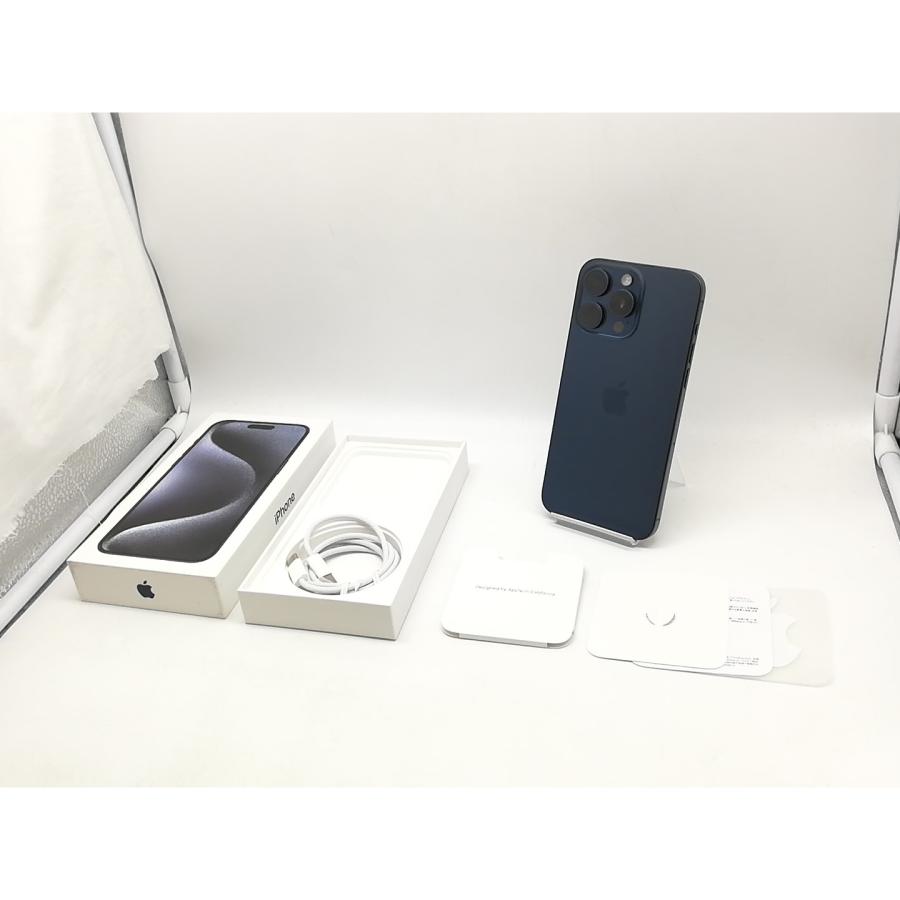 ラ*二様 中古 iPhone 15 Pro max 国内版　ブルーチタニウム iphone 15 Pro Max 256GB ブルーチタニウム SIMフリー