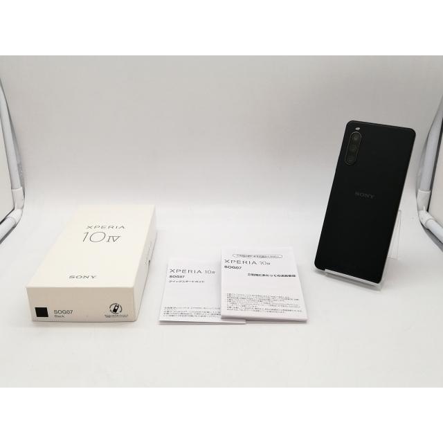 中古】SONY au 【SIMフリー】 Xperia 10 IV ブラック 6GB 128GB SOG07