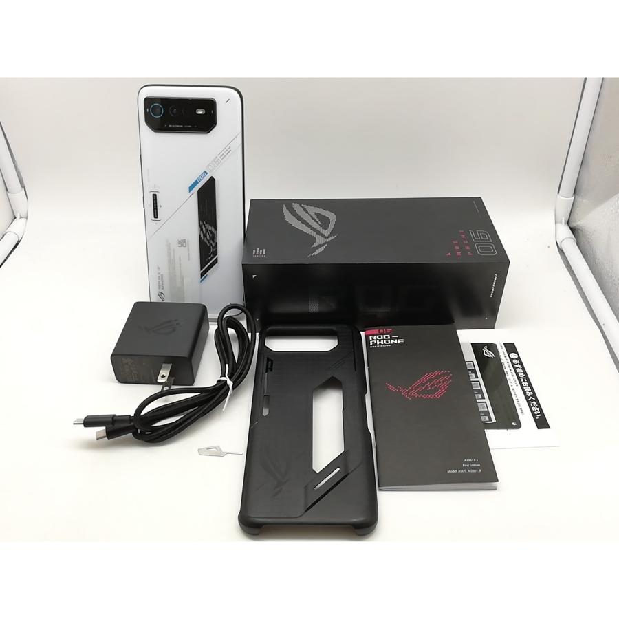 中古】ASUS 国内版 【SIMフリー】 ROG Phone 6 ストームホワイト 12GB