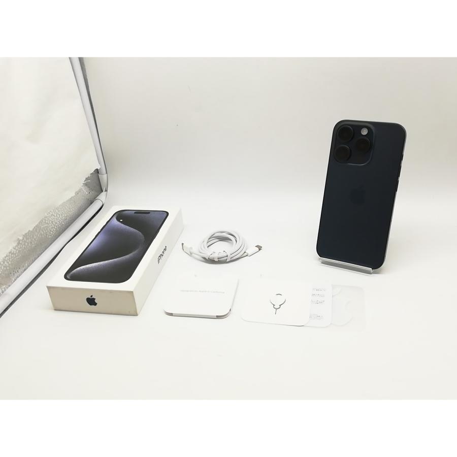 【中古】Apple au 【SIMフリー】 iPhone 15 Pro 256GB ブルーチタニウム MTUG3J/A【横浜】保証期間１ヶ月【ランクB】の画像