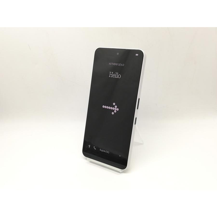 中古】NOTHING 国内版 【SIMフリー】 Nothing Phone (3a) ホワイト 8GB
