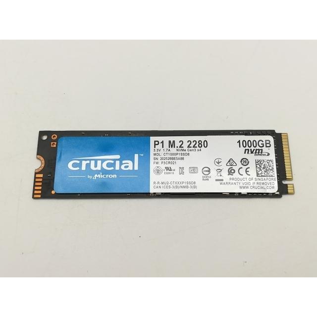 【中古】Crucial P1 CT1000P1SSD8JP 1TB 中古】Crucial P1(CT1000P1SSD8JP) 1TB/M.2 2280(PCIe3.0 NVMe)/QLC