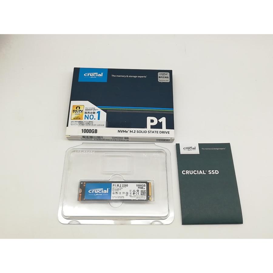 【中古】Crucial P1 CT1000P1SSD8JP 1TB 中古】Crucial P1(CT1000P1SSD8JP) 1TB/M.2 2280(PCIe3.0 NVMe)/QLC