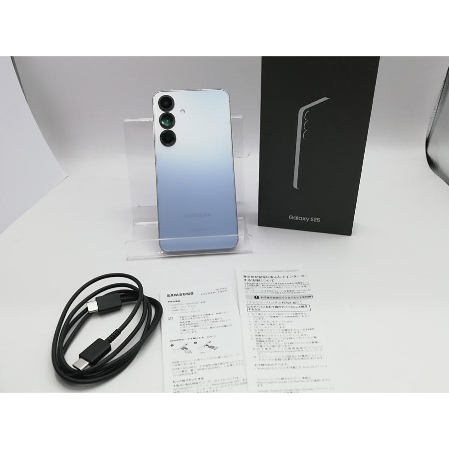中古】SAMSUNG 国内版 【SIMフリー】 Galaxy S25 アイシーブルー 12GB