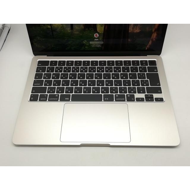 【中古】Apple MacBook Air 13インチ CTO (M3,2024) スターライト M3(CPU:8C/GPU:10C)/24G/512G【横浜】保証期間１ヶ月【ランクA】の画像