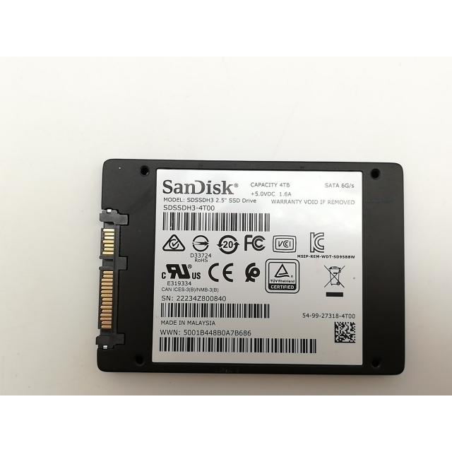 中古】SanDisk ウルトラ 3D SSD SDSSDH3-4T00-J26 4TB/SATA【横浜 