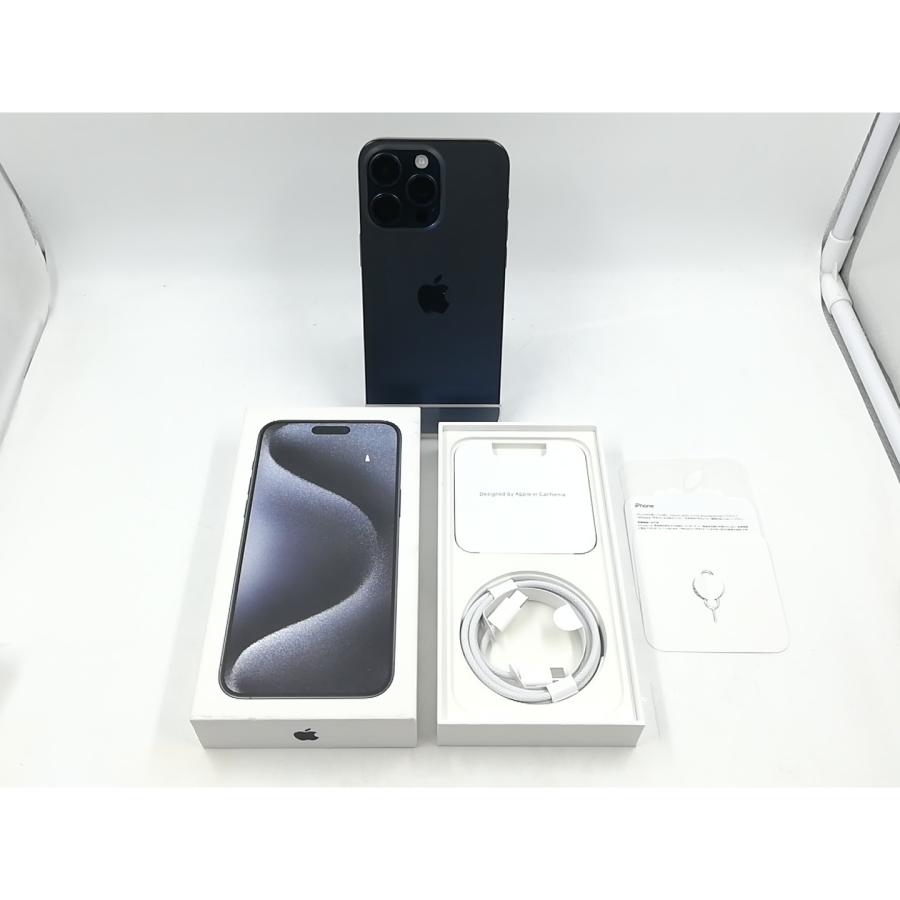 【中古】Apple 国内版 【SIMフリー】 iPhone 15 Pro Max 256GB ブルーチタニウム MU6T3J/A【千葉】保証期間１ヶ月【ランクA】の画像