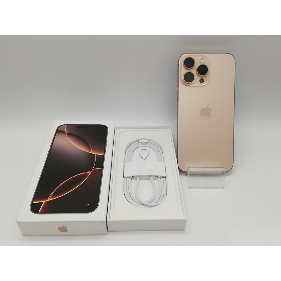 【中古】Apple 国内版 【SIMフリー】 iPhone 16 Pro Max 256GB デザートチタニウム MYWJ3J/A【府中ル・シーニュ】保証期間１ヶ月【ランクA】の画像