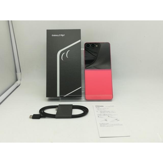 中古】SAMSUNG 国内版 【SIMフリー】 Galaxy Z Flip7 コーラルレッド