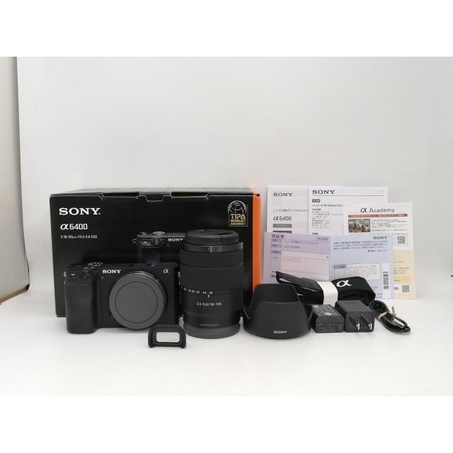 【中古】SONY α6400 高倍率ズームレンズキット ILCE-6400M ブラック【新宿2】保証期間１ヶ月【ランクA】の画像