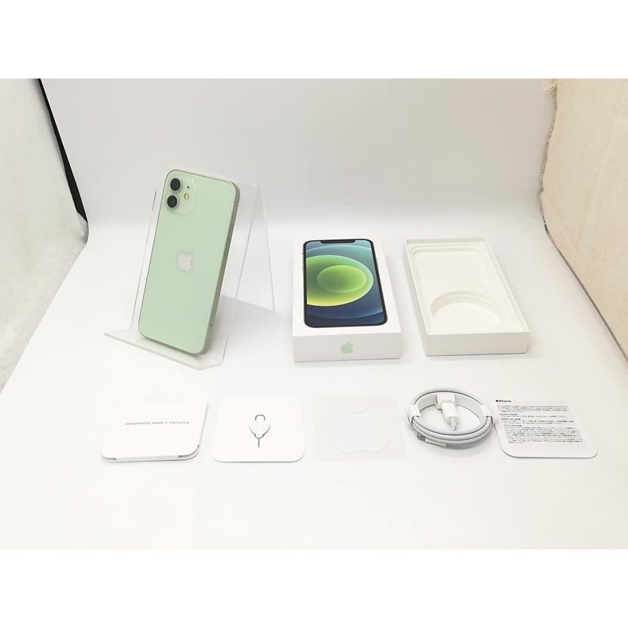 【中古】Apple 楽天モバイル 【SIMフリー】 iPhone 12 128GB グリーン MGHY3J/A【秋葉4号】保証期間１ヶ月【ランクB】の画像