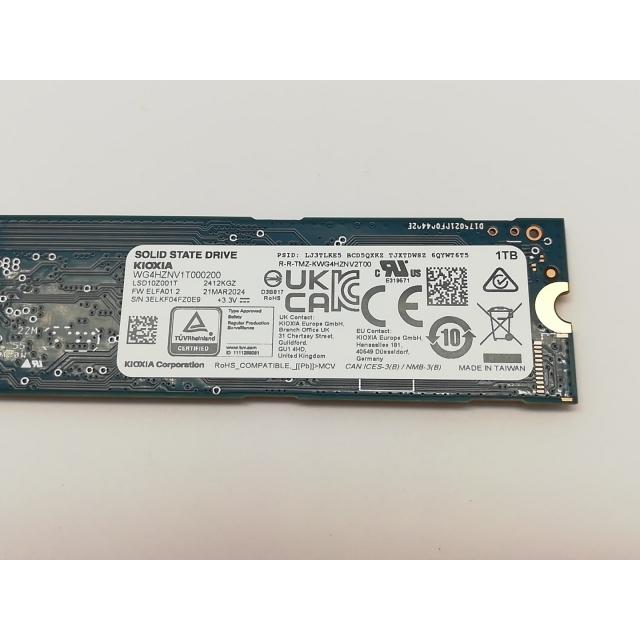 中古】KIOXIA EXCERIA PLUS G3 SSD-CK1.0N4PLG3N 1TB/M.2 2280(PCIe4.0 
