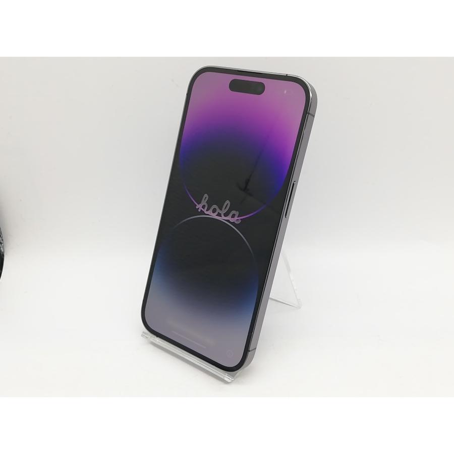 【中古】Apple docomo 【SIMフリー】 iPhone 14 Pro 256GB ディープパープル MQ1E3J/A【鹿児島中町】保証期間１ヶ月【ランクA】の画像