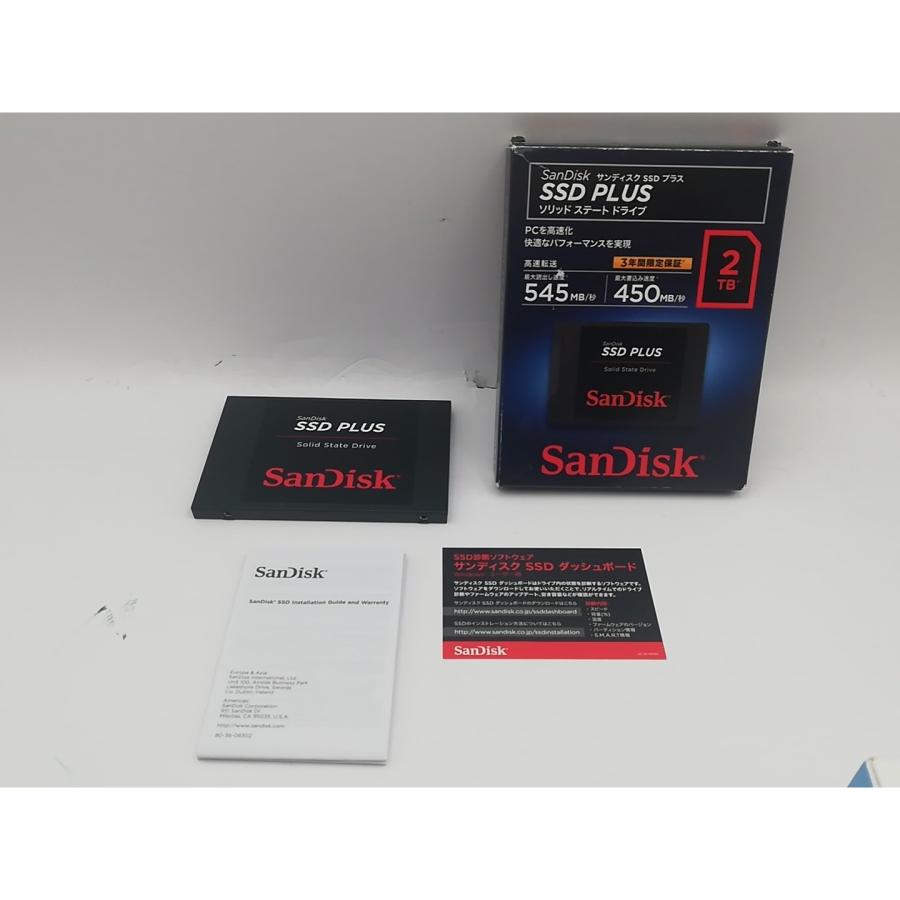 中古】SanDisk SSD PLUS(SDSSDA-2T00-J26) 2TB/SSD/6GbpsSATA【川崎