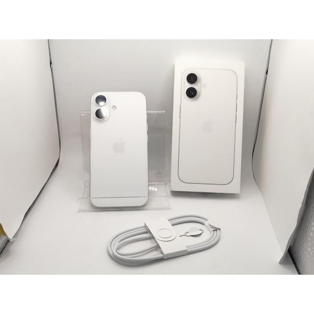 【中古】Apple 国内版 【SIMフリー】 iPhone 16 256GB ホワイト MYDX3J/A【川崎駅前】保証期間１ヶ月【ランクA】の画像
