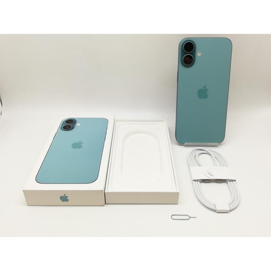 中古】Apple au 【SIMフリー】 iPhone 16 Plus 256GB ティール MXVL3J