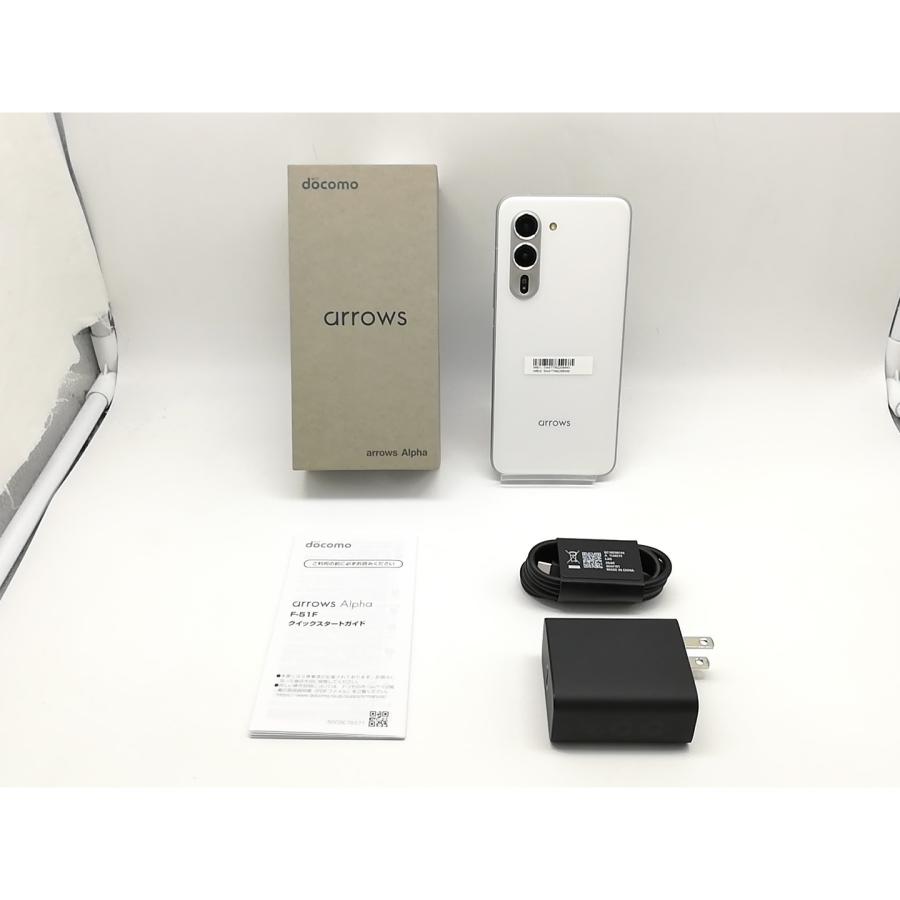 中古】FCNT docomo 【SIMフリー】 arrows Alpha ホワイト 12GB 512GB F