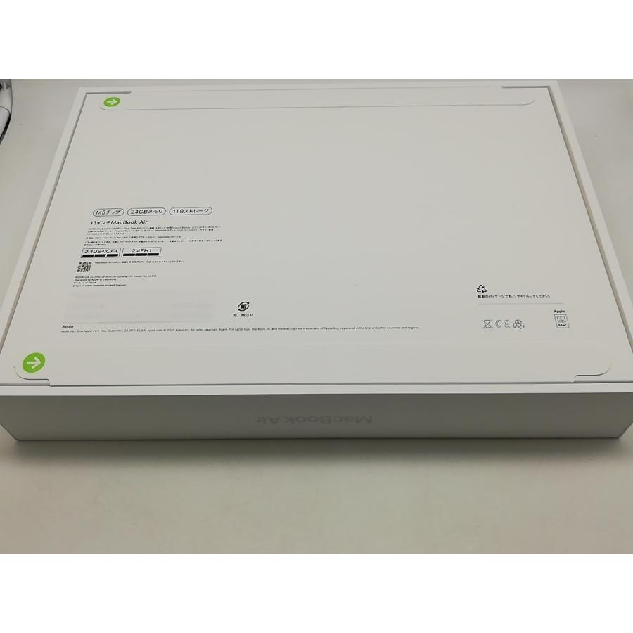 未使用】Apple MacBook Air 13インチ M5(CPU:10C/GPU:10C) 24GB/1TB 