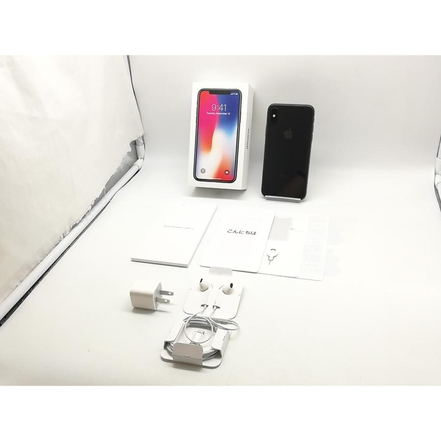 中古】Apple docomo 【SIMロック解除済み】 iPhone X 64GB スペース