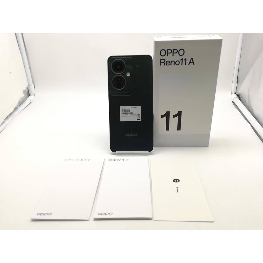 中古】Oppo 国内版 【SIMフリー】 OPPO Reno11 A ダークグリーン 8GB