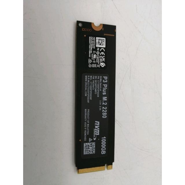 2*）様 Crucial P3 1000GB M.2 2280 SSD【中古】 中古】Crucial P3 Plus(CT1000P3PSSD8) 1TB/M.2 2280(PCIe4.0 NVMe