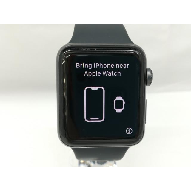 中古】 美品 Apple Watch series3 38mm GPSモデル スペースグレイ 安心 