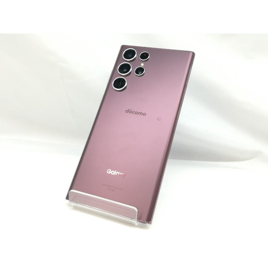 中古】SAMSUNG docomo 【SIMフリー】 Galaxy S22 Ultra バーガンディ 