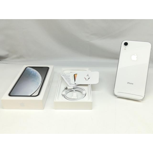 中古】Apple iPhone XR 128GB ホワイト （国内版SIMロックフリー