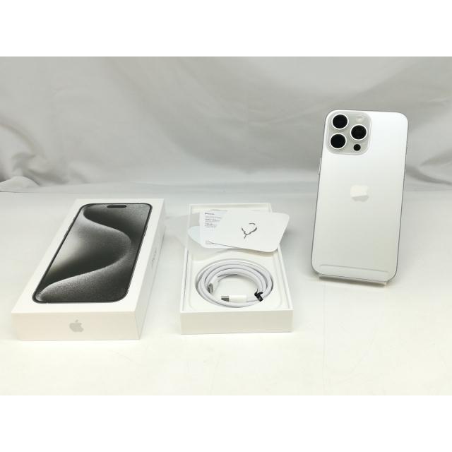 中古】Apple 国内版 【SIMフリー】 iPhone 15 Pro Max 256GB ホワイト