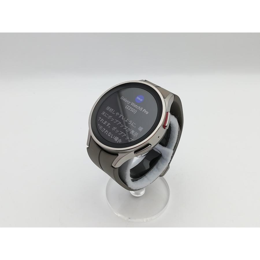 中古】SAMSUNG Galaxy Watch5 Pro SM-R920NZTAXJP グレーチタニウム