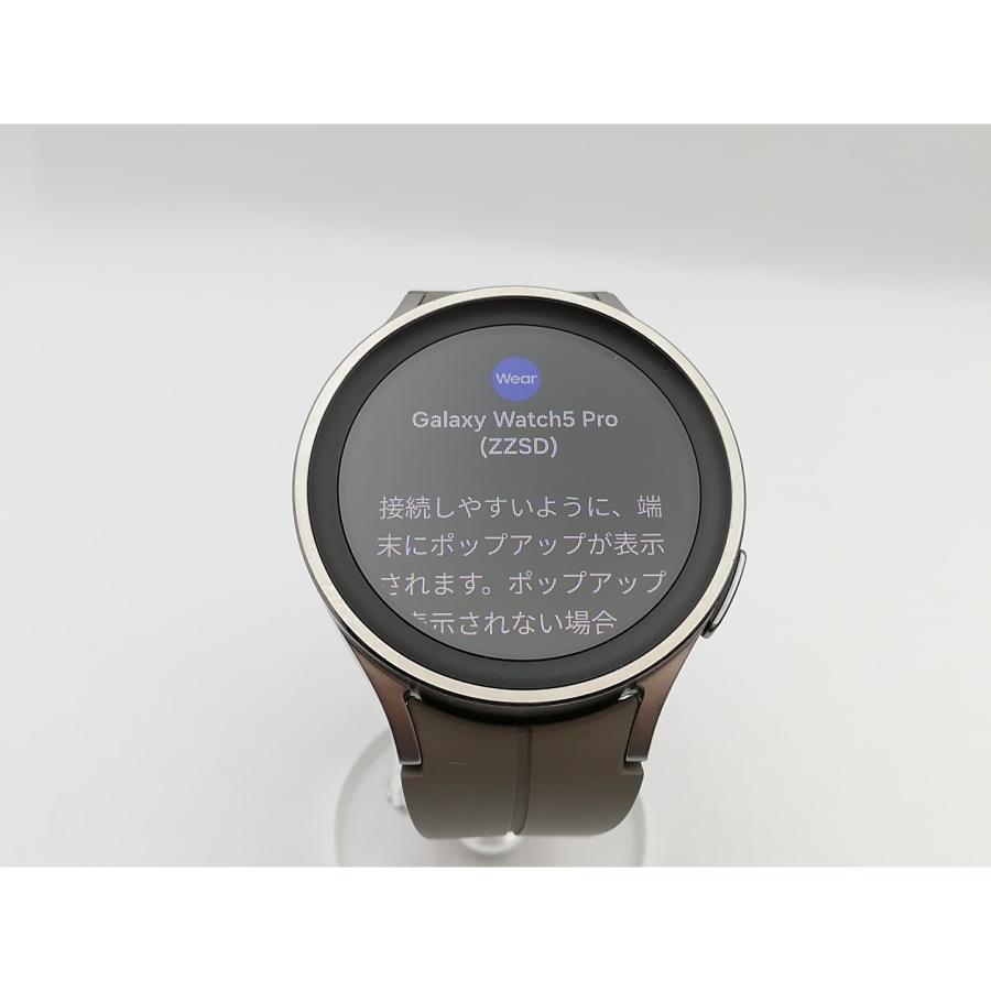 中古】SAMSUNG Galaxy Watch5 Pro SM-R920NZTAXJP グレーチタニウム