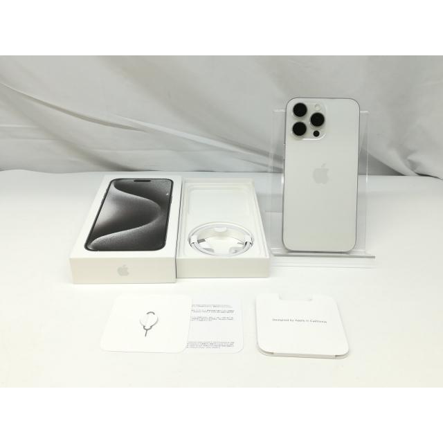 中古】Apple 国内版 【SIMフリー】 iPhone 15 Pro Max 256GB ホワイト