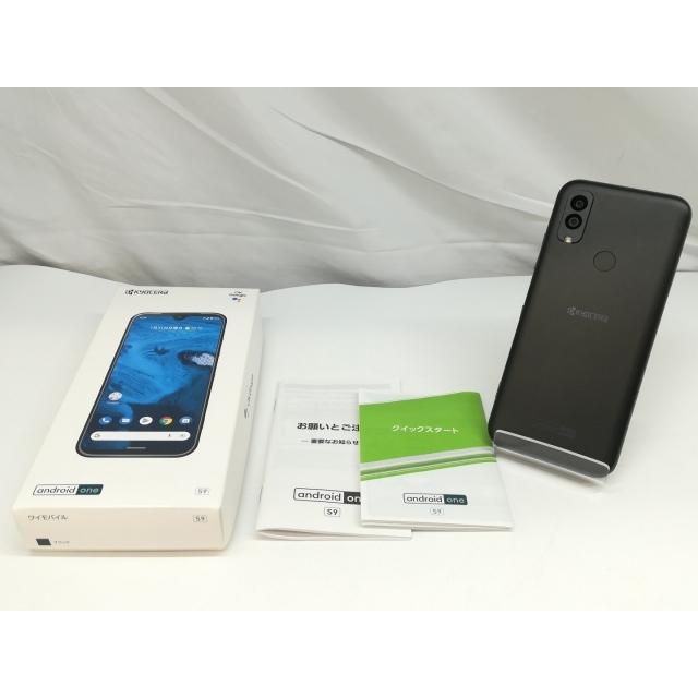 中古】KYOCERA ymobile 【SIMフリー】 Android One S9 ブラック 4GB