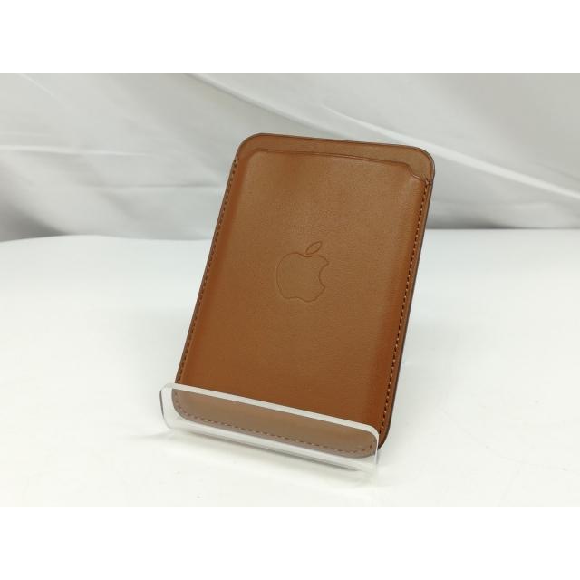 中古】Apple MagSafe対応iPhoneレザーウォレット サドルブラウン