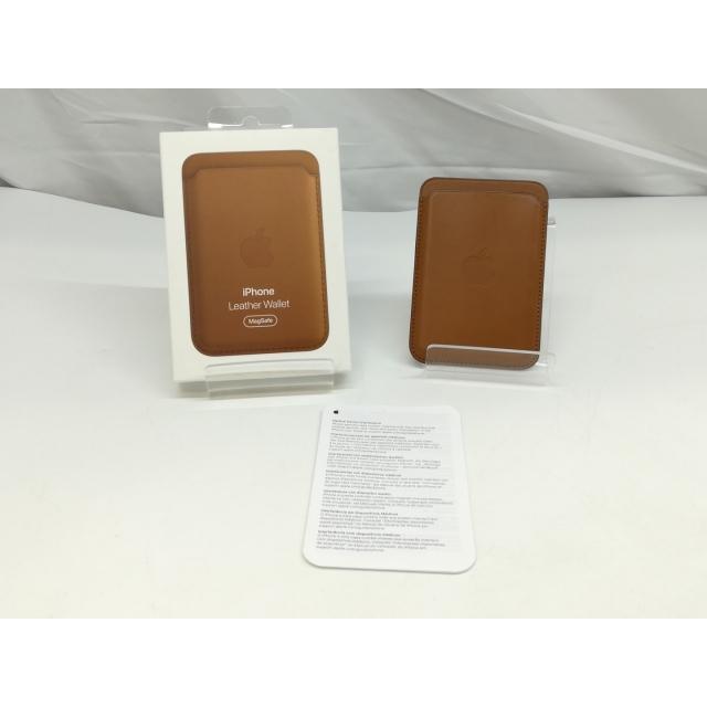 中古】Apple MagSafe対応iPhoneレザーウォレット サドルブラウン