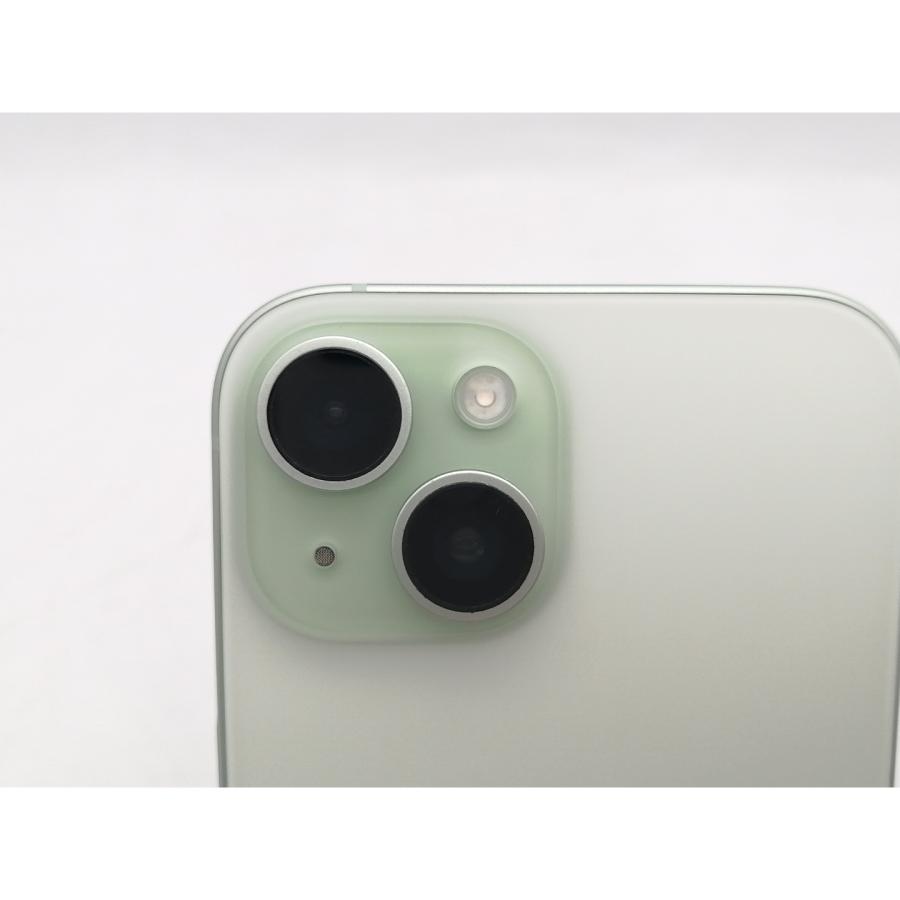 【中古】Apple au 【SIMフリー】 iPhone 15 256GB グリーン MTMT3J/A【町田】保証期間１ヶ月【ランクA】の画像