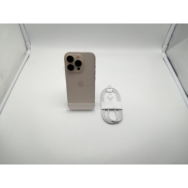 【中古】Apple au 【SIMフリー】 iPhone 16 Pro 128GB デザートチタニウム MYMX3J/A【博多】保証期間１ヶ月【ランクB】の画像