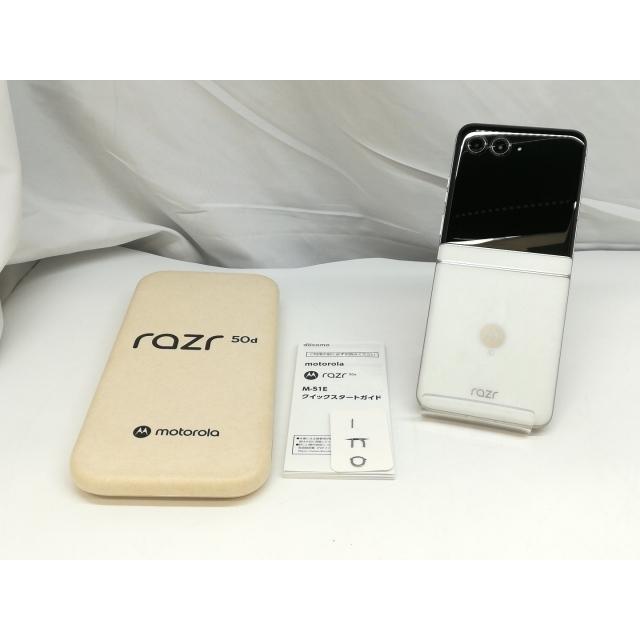 中古】MOTOROLA docomo 【SIMフリー】 motorola razr 50d ホワイト
